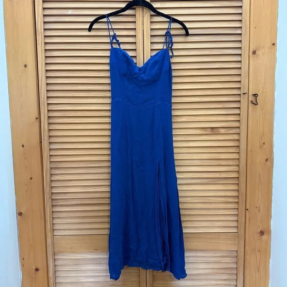 O.p.t Elegant Blue Spaghetti Strap Dress size 2